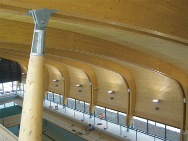Спортивные сооружения на основе клееной древесины